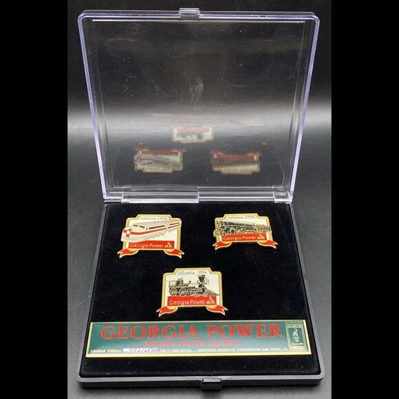 1996 Atlanta Summer Olympics ~ Georgia Power Limited Edition Pin Set 782 of 2500 - Picture 1 of 9